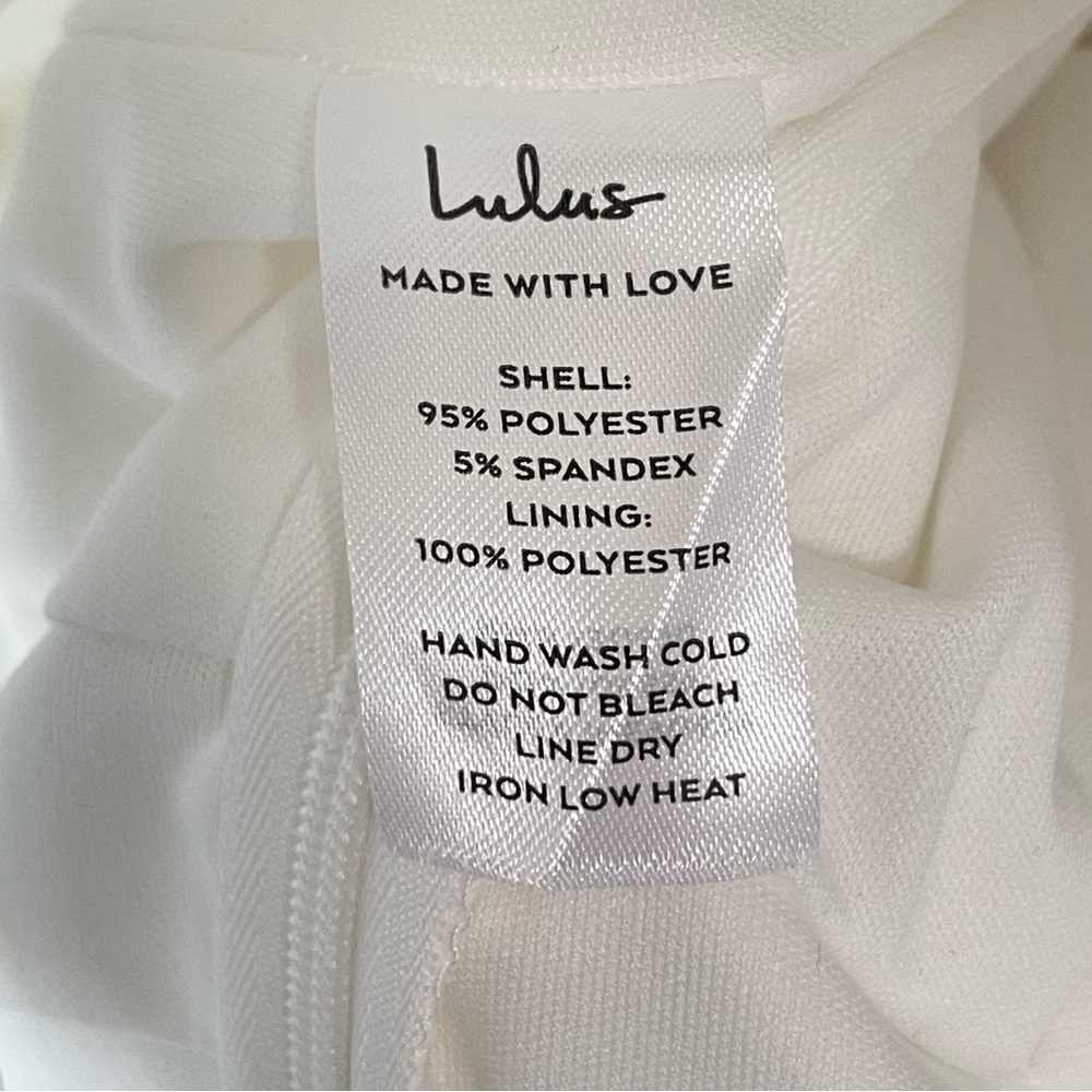 NWT Lulus Won A Heart Strapless Sweetheart Wide Leg Jumpsuit White XS - Picture 14 of 16